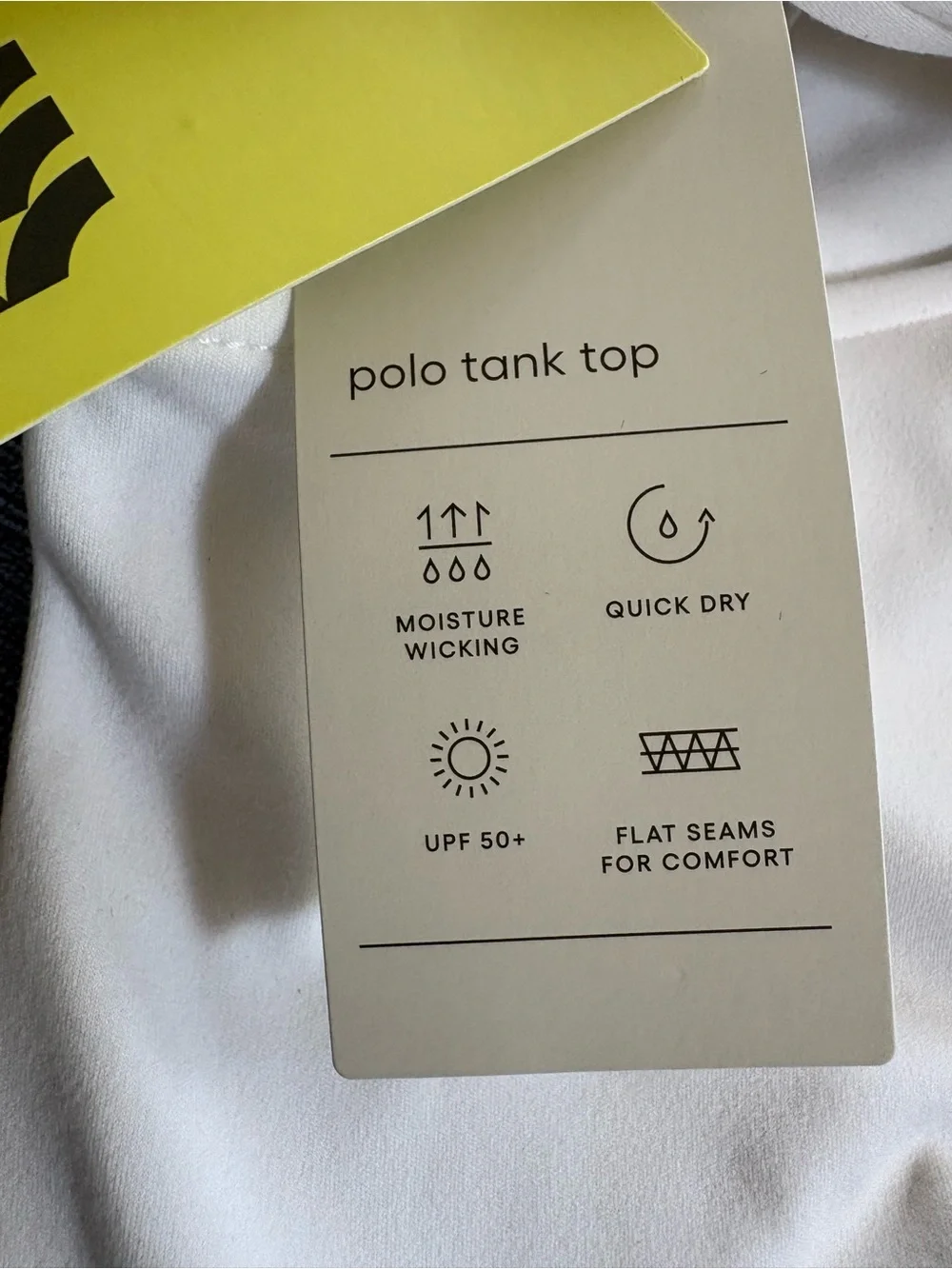 Polo cropped tank top
